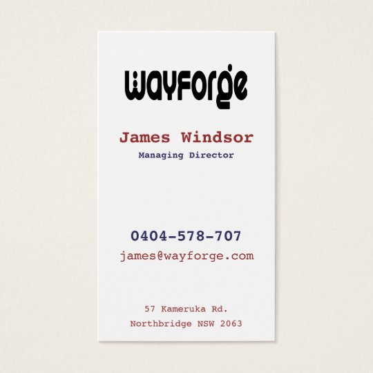 Wayforge Business Card