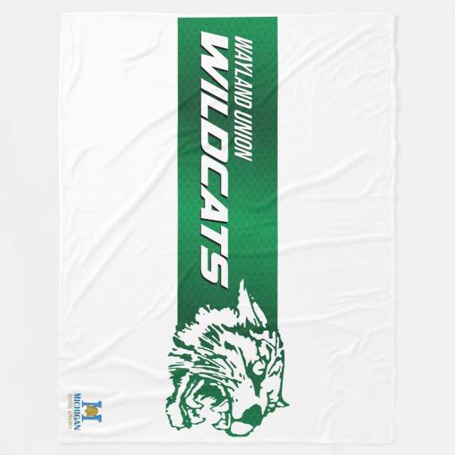 Wayland Union Wildcats #2 Fleece Blanket (Front)