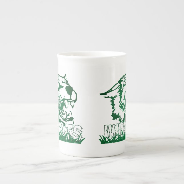 Wayland Union Wildcats #4 Bone China Mug (Front)