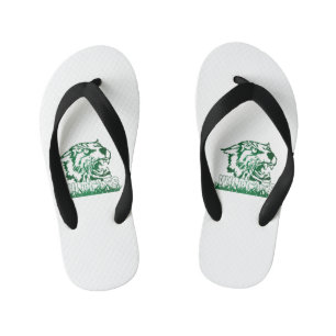 Wayland Union Wildcats #4 Kid's Flip Flops
