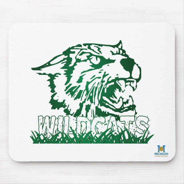 Wayland Union Wildcats #4 Mouse Mat (Front)