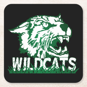 Wayland Union Wildcats #4 Square Paper Coaster