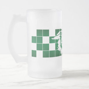 Wayland Union Wildcats #5 Frosted Glass Beer Mug