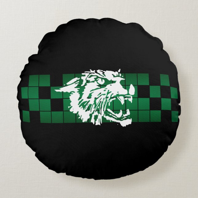 Wayland Union Wildcats #5 Round Cushion (Front)