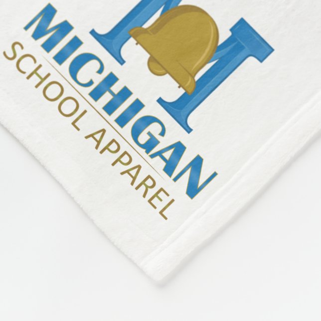 Wayland Union Wildcats #8 Fleece Blanket (Corner)