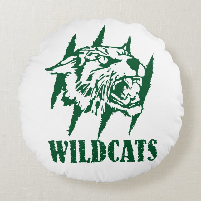 Wayland Union Wildcats #9 Round Cushion (Front)