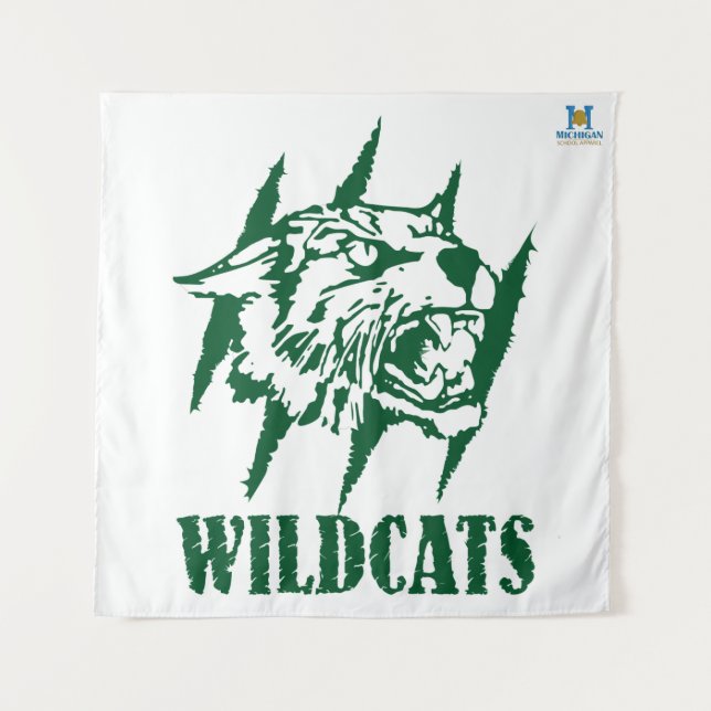 Wayland Union Wildcats #9 Tapestry (Front)