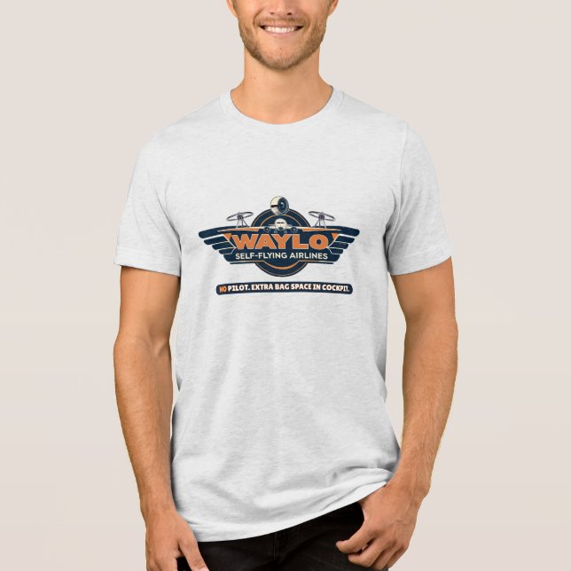Waylo Self-Flying Airlines (Fictional) Tri-Blend Shirt (Front)