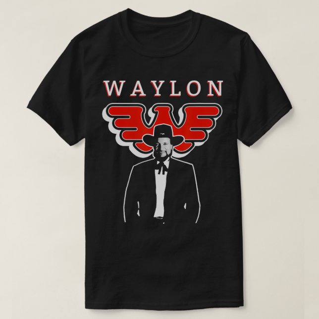 Waylon Jennings  Official Merchandise  Full Circle T-Shirt (Design Front)