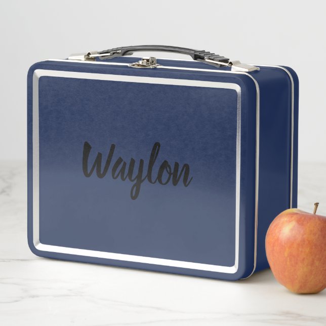 Waylon Name In Curvy Lettering, Metal Lunch Box (In Situ)