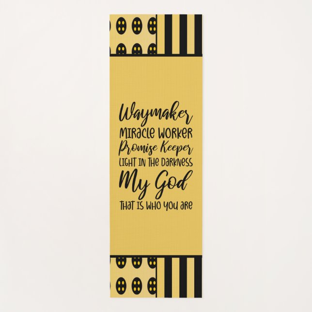 Waymaker Christian Yoga Mat (Front)