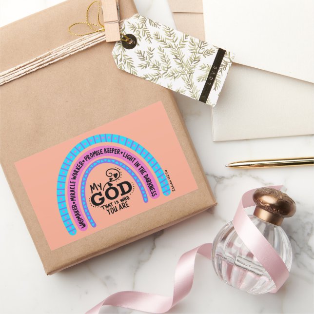 Waymaker Miracle Worker My God That Is Who You Are Rectangular Sticker (Gifting)