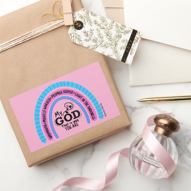 Waymaker Miracle Worker My God That Is Who You Are Rectangular Sticker (Gifting)