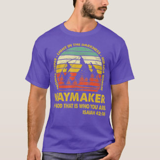 Waymaker Miracle Worker Promise Keeper Christian L T-Shirt