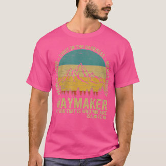 Waymaker Miracle Worker Promise Keeper Christian V T-Shirt