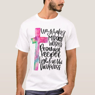 Waymaker Miracle Worker Rainbow Christian T-Shirt