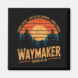 Waymaker Promise Keeper Miracle Worker God Christi Magnet
