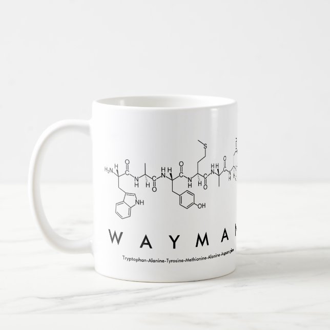 Wayman peptide name mug (Left)