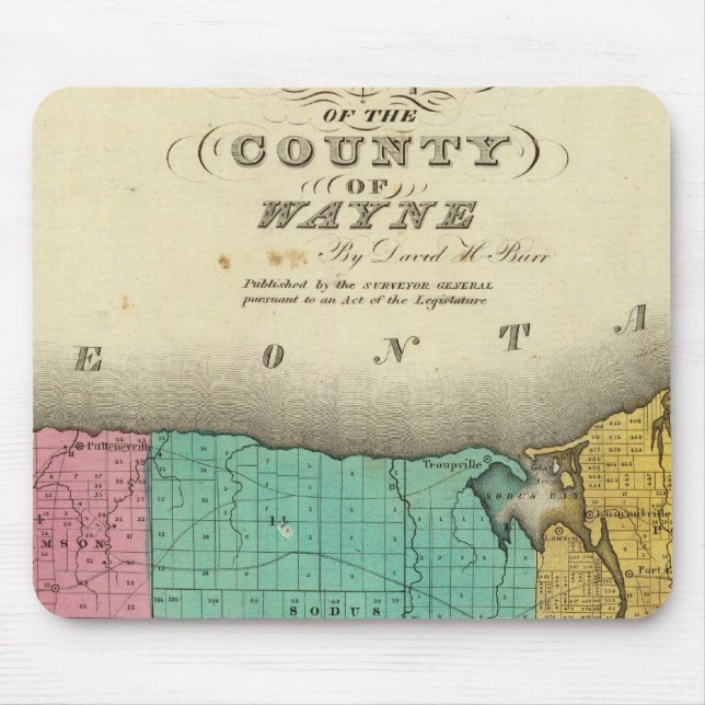Wayne County Mouse Mat (Front)