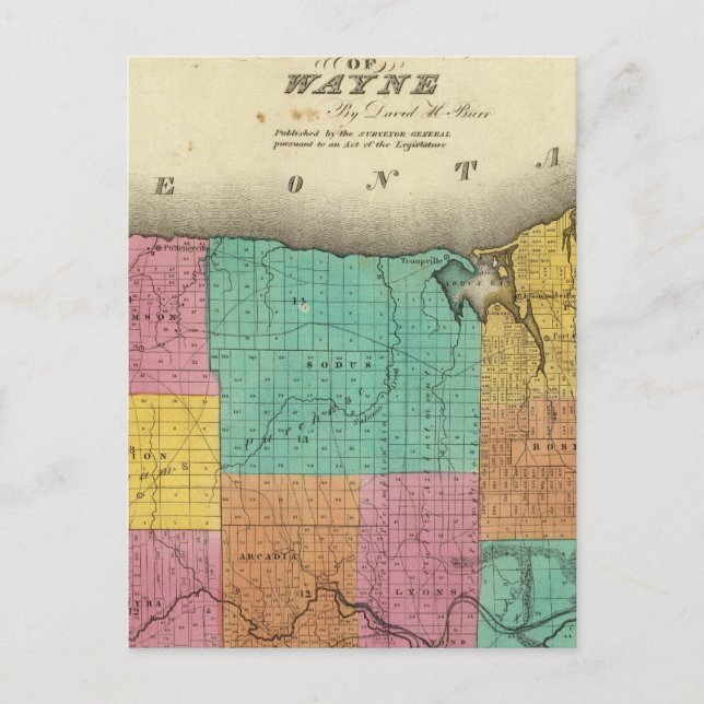 Wayne County Postcard (Front)