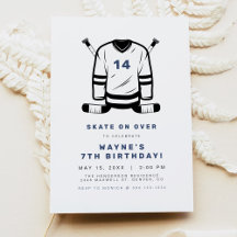 WAYNE Hockey Player Sport Themed Boy Birthday