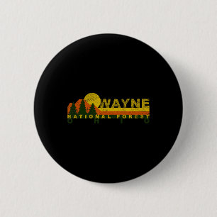 Wayne National Forest Vintage Retro 6 Cm Round Badge