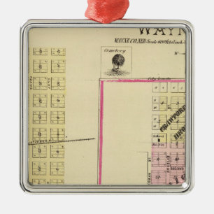 Wayne, Nebraska Metal Tree Decoration