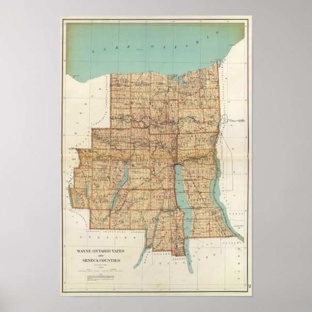 Wayne, Ontario, Yates, Seneca counties Poster (Front)