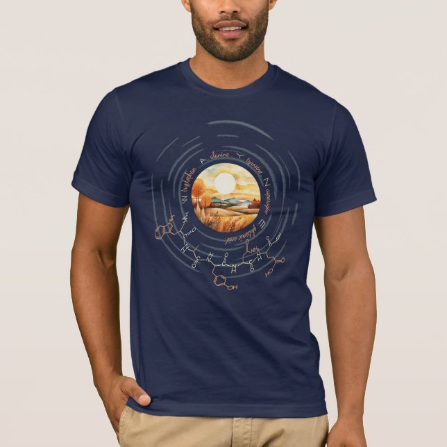 WAYNE peptide, Moon 4 w/ custom text, dark T-Shirt (Front)