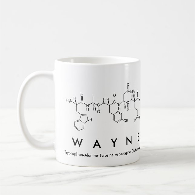 Wayne peptide name mug (Left)
