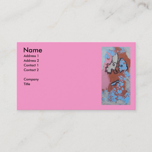 WAYNE PINK BUSINESS CARD (Front)