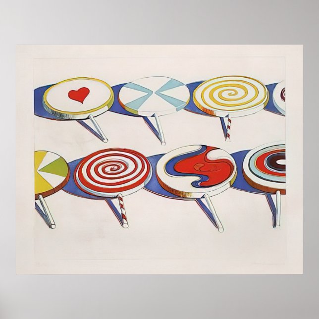 wayne thiebaud - big suckers 1971 poster (Front)