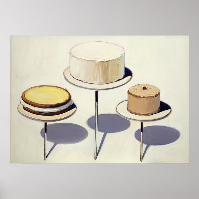 wayne thiebaud - display cakes 1963 poster (Front)
