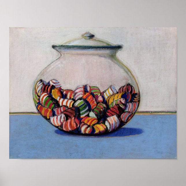 wayne thiebaud - glassed candy 1969 poster (Front)