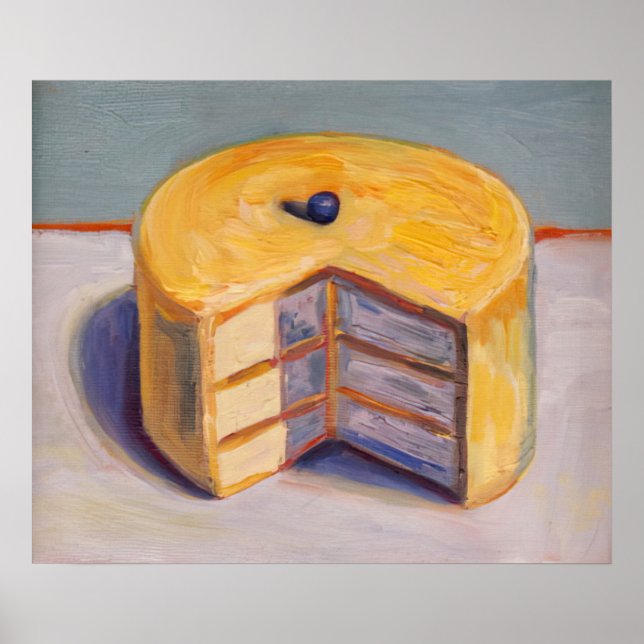 wayne thiebaud - lemon cake 1964 poster (Front)