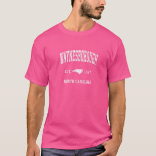 Waynesborough North Carolina Nc Vintage Athletic S T-Shirt