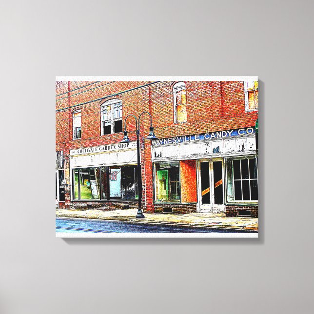 Waynesville Candy - Frog Level After Helene Canvas Print (Front)