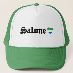 WAYout Arts Salone Sierra Leone Blackletter Trucker Hat