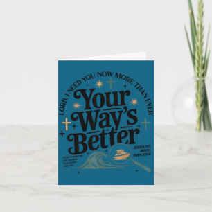 Way's better christian quote faith jesus bible card