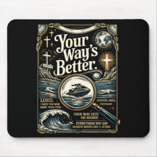 Way's better christian quote jesus faith bible mouse mat