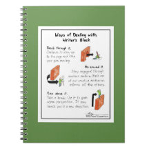Ways of Dealing with Writer’s Block Green Notebook