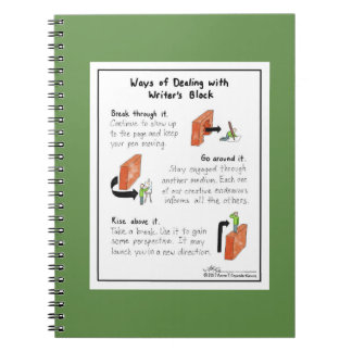 Ways of Dealing with Writer’s Block Green Notebook