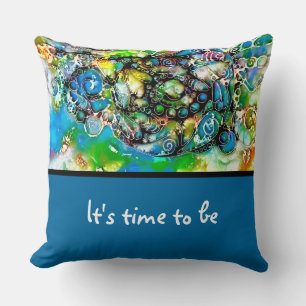 Ways Of Life - Neurographic Art 7 Cushion