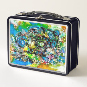 Ways Of Life - Neurographic Art 7 Metal Lunch Box