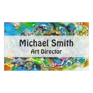 Ways Of Life - Neurographic Art 7 Name Tag