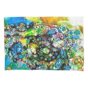 Ways Of Life - Neurographic Art 7 Pillowcase