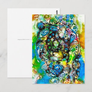 Ways Of Life - Neurographic Art 7 Postcard