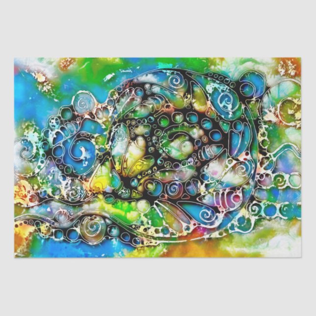 Ways Of Life - Neurographic Art 7 Tissue Paper (Front)