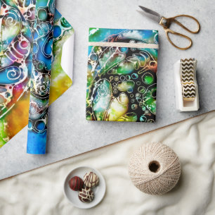 Ways Of Life - Neurographic Art 7 Wrapping Paper