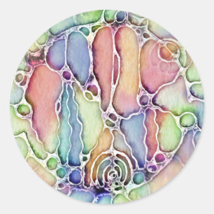 Ways Of Life - Neurographic Art Pattern 1 Classic Round Sticker